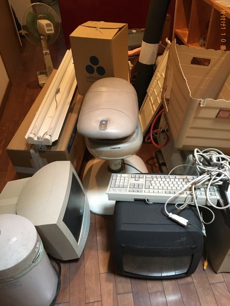 【長岡市】マッサージチェア、椅子、扇風機等の回収・処分
