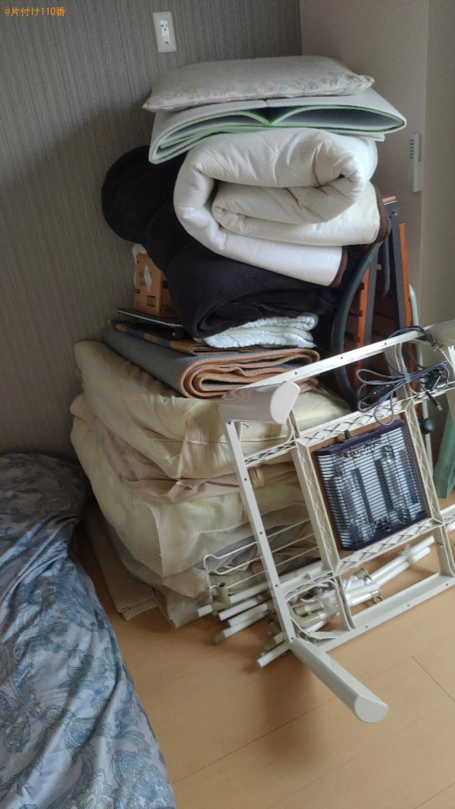 【柏崎市東本町】洗濯機、冷蔵庫、こたつ、折り畳みベッド等の回収