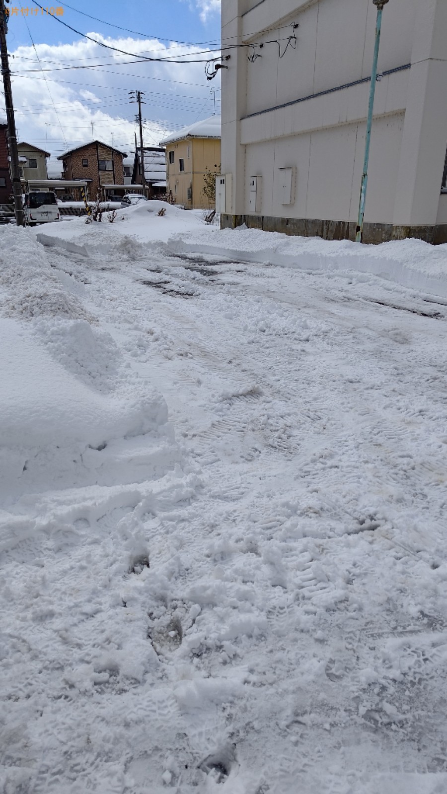 【三条市】除雪作業ご依頼　お客様の声